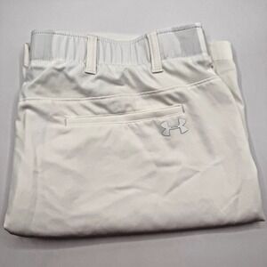 Under‎ Armour Shorts Men's 40 White Match Play Golf Performance Stretch Casual